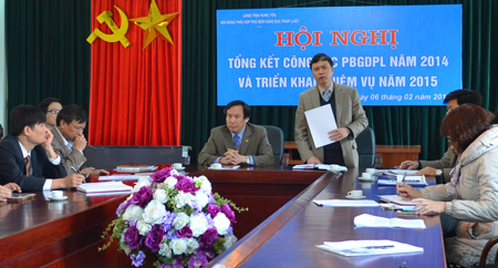 Hội đồng phối hợp PBGDPL tỉnh Hưng Yên Triển khai nhiệm vụ năm 2015